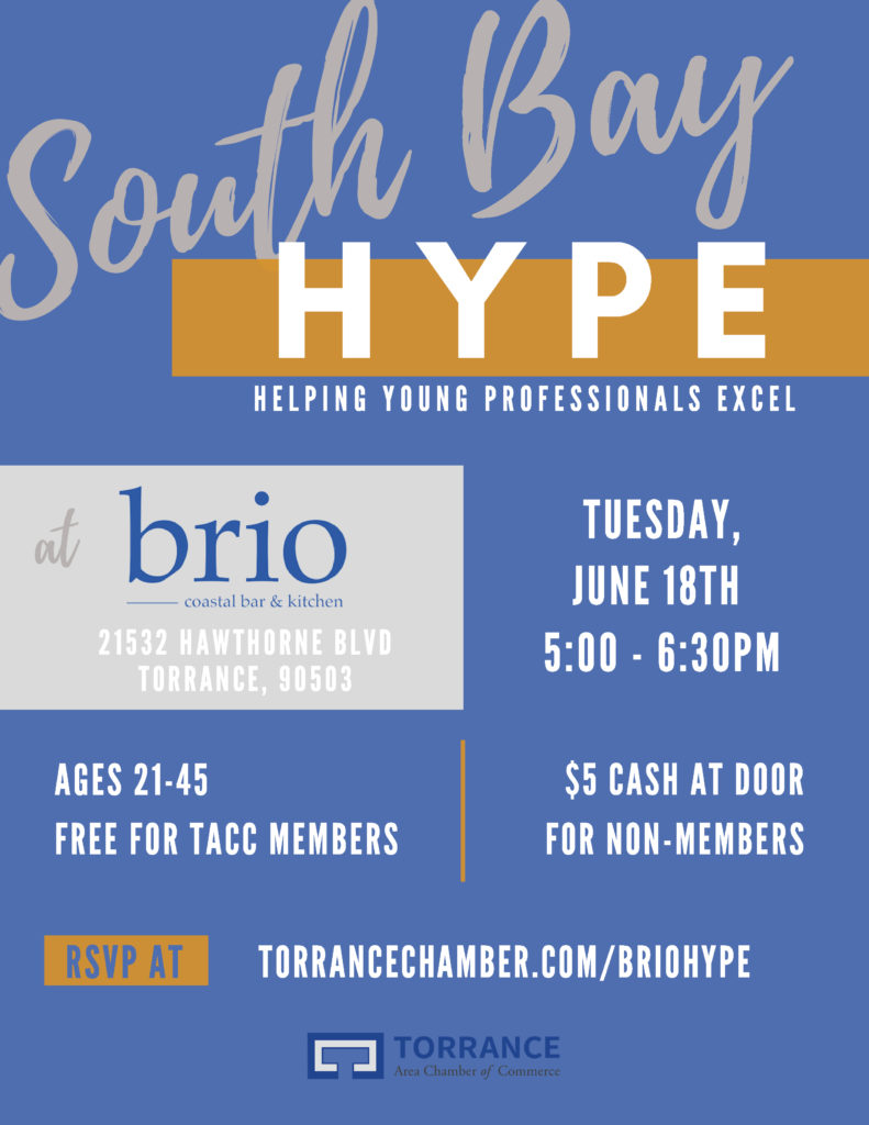 South Bay HYPE Brio Coastal Bar Kitchen TACC